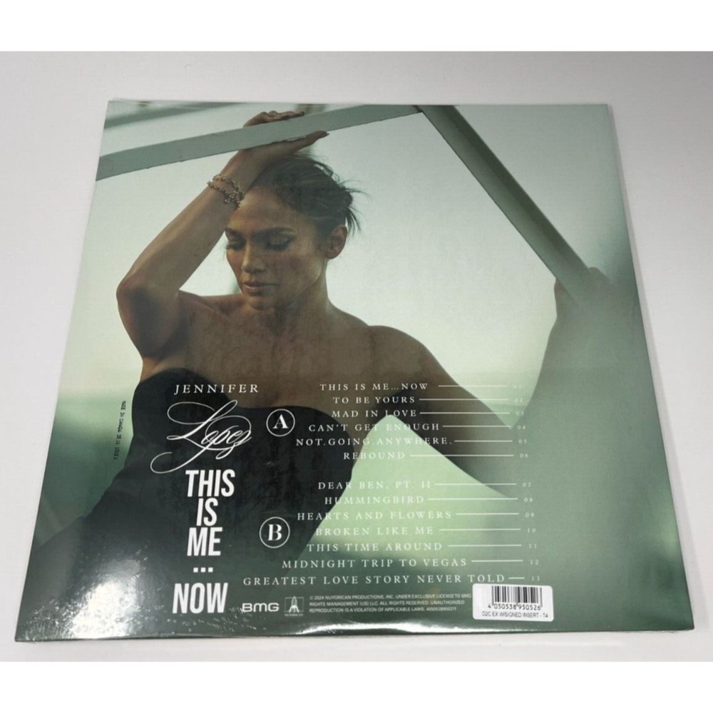 JENNIFER LOPEZ SIGNED Emerald Vinyl LP This Is Me... Now JLO Autographed Sealed! - Picture 2 of 5